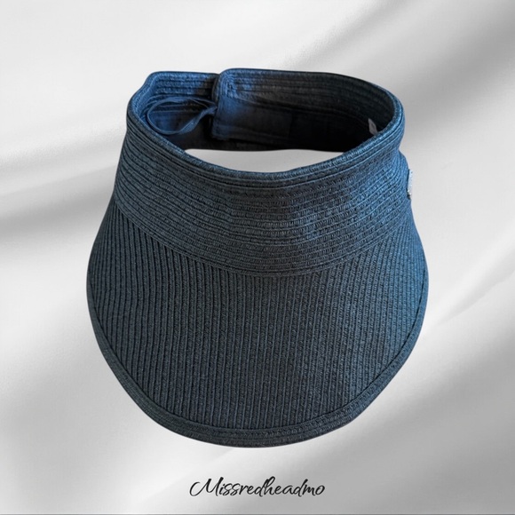 Classic Blue Sun Visor Hat with Adjustable Band - Picture 1 of 3